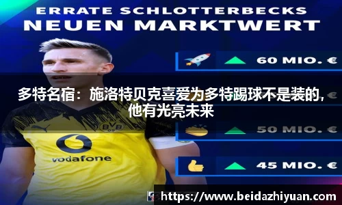 多特名宿：施洛特贝克喜爱为多特踢球不是装的，他有光亮未来